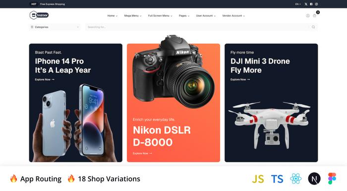 Bazaar Pro - Multipurpose Next.js Ecommerce Template