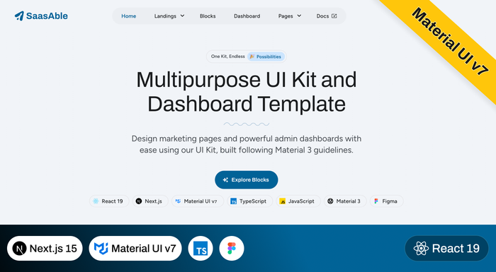 SaasAble - Multipurpose UI Kit and Dashboard Template